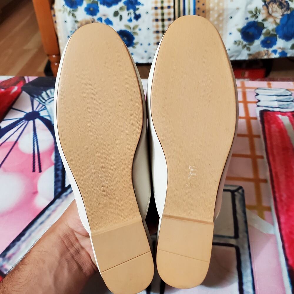 Women Mules Leather Slip On Mule Backless Low Heel Loafers Slide Slippers sz 9 - Picture 4 of 12